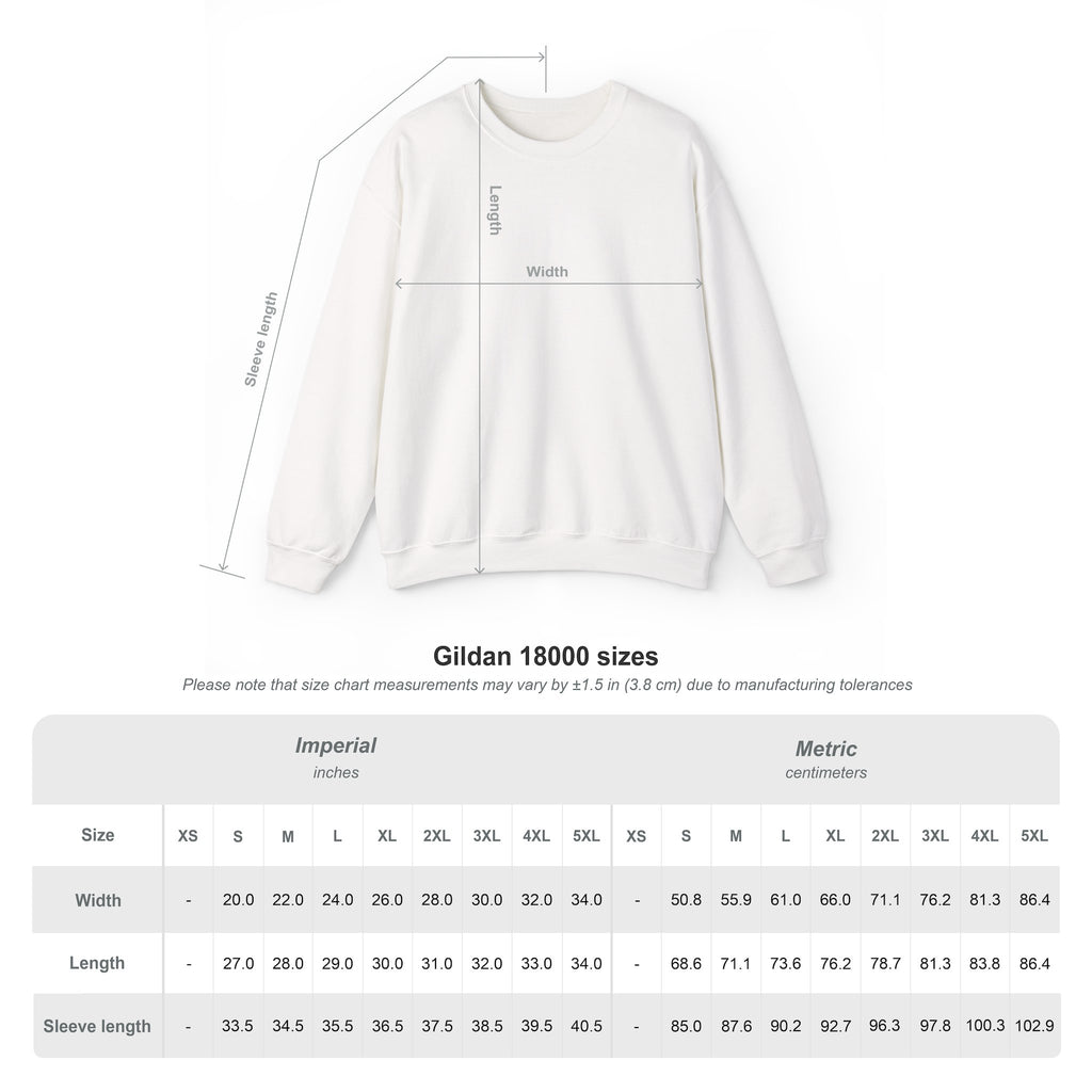 Crewneck Sweatshirt — 'The Art of Blending' Bronze Emblem Back Print