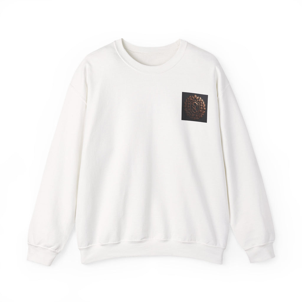 Crewneck Sweatshirt — 'The Art of Blending' Bronze Emblem Back Print