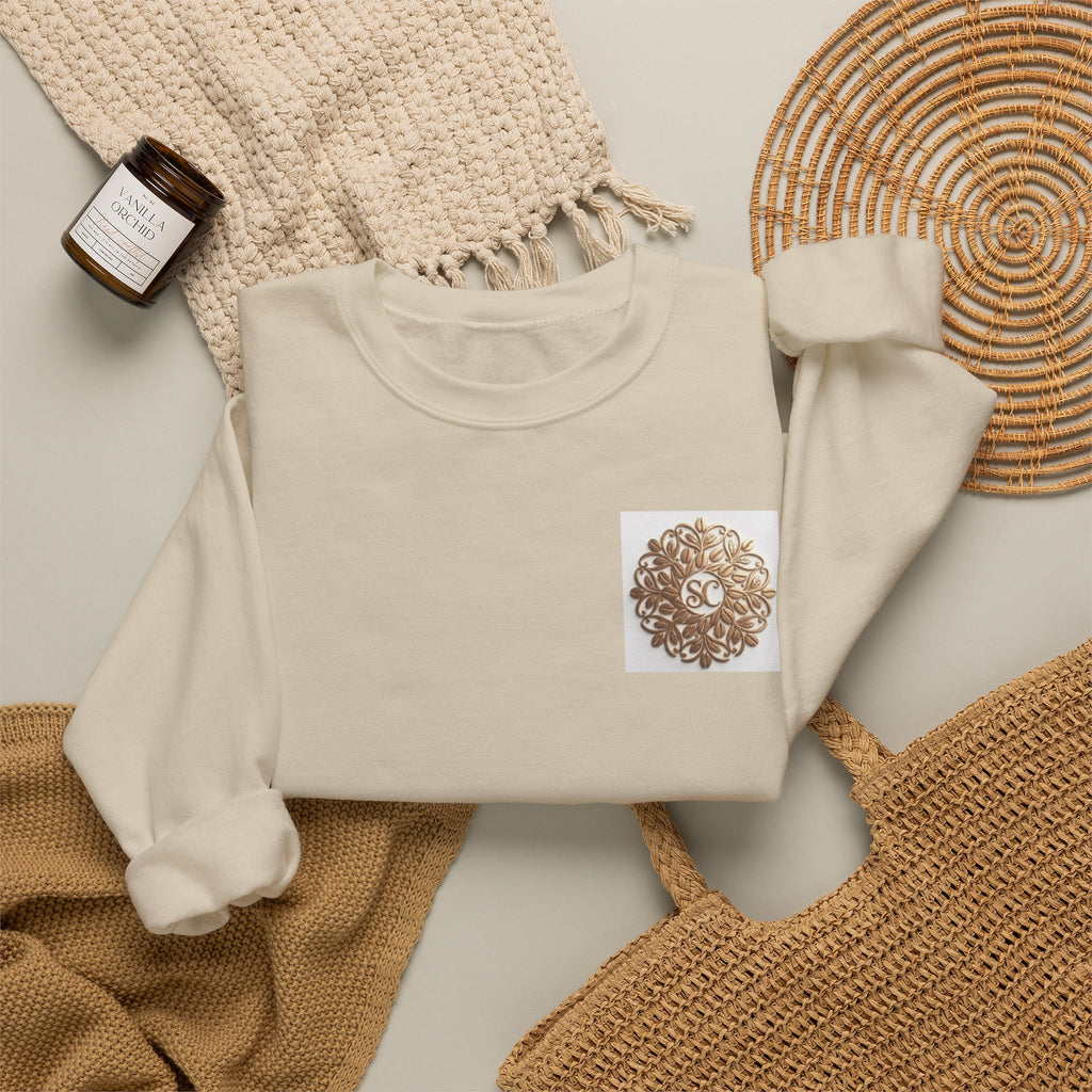 Gold Mandala Crewneck Sweatshirt