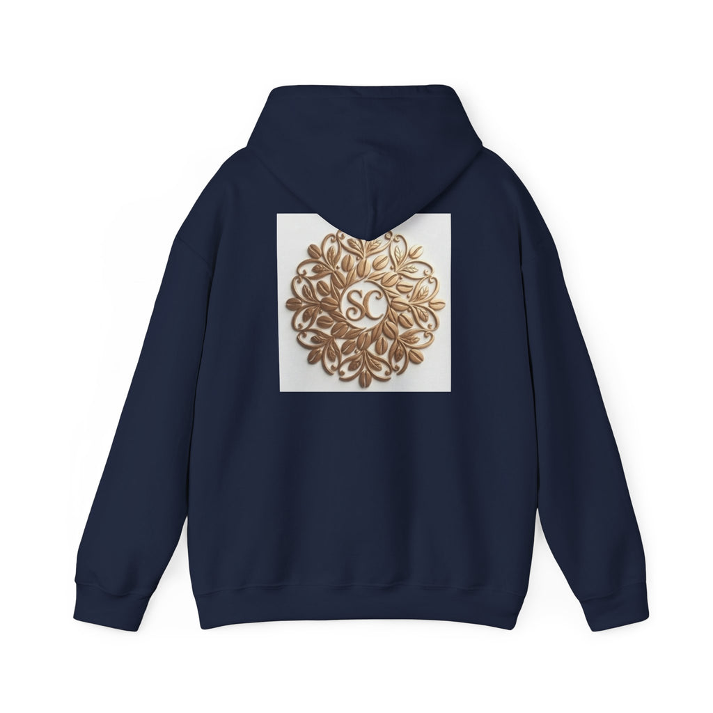 Gold Mandala Hoodie — Spiritual Lotus Floral Graphic Sweatshirt