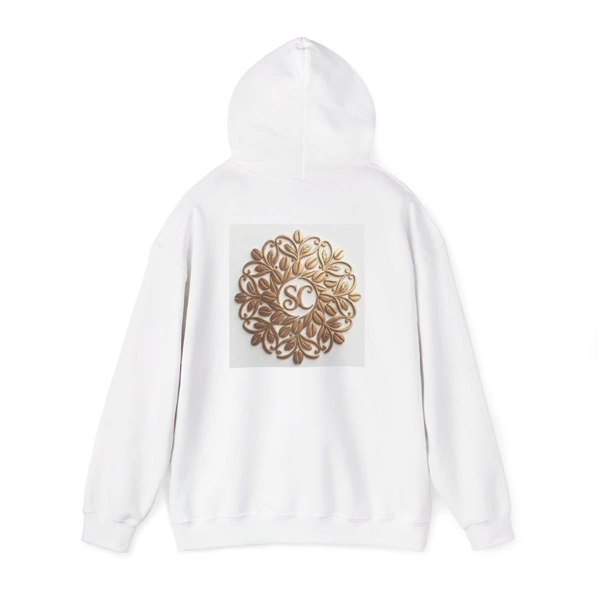 Gold Mandala Hoodie — Spiritual Lotus Floral Graphic Sweatshirt