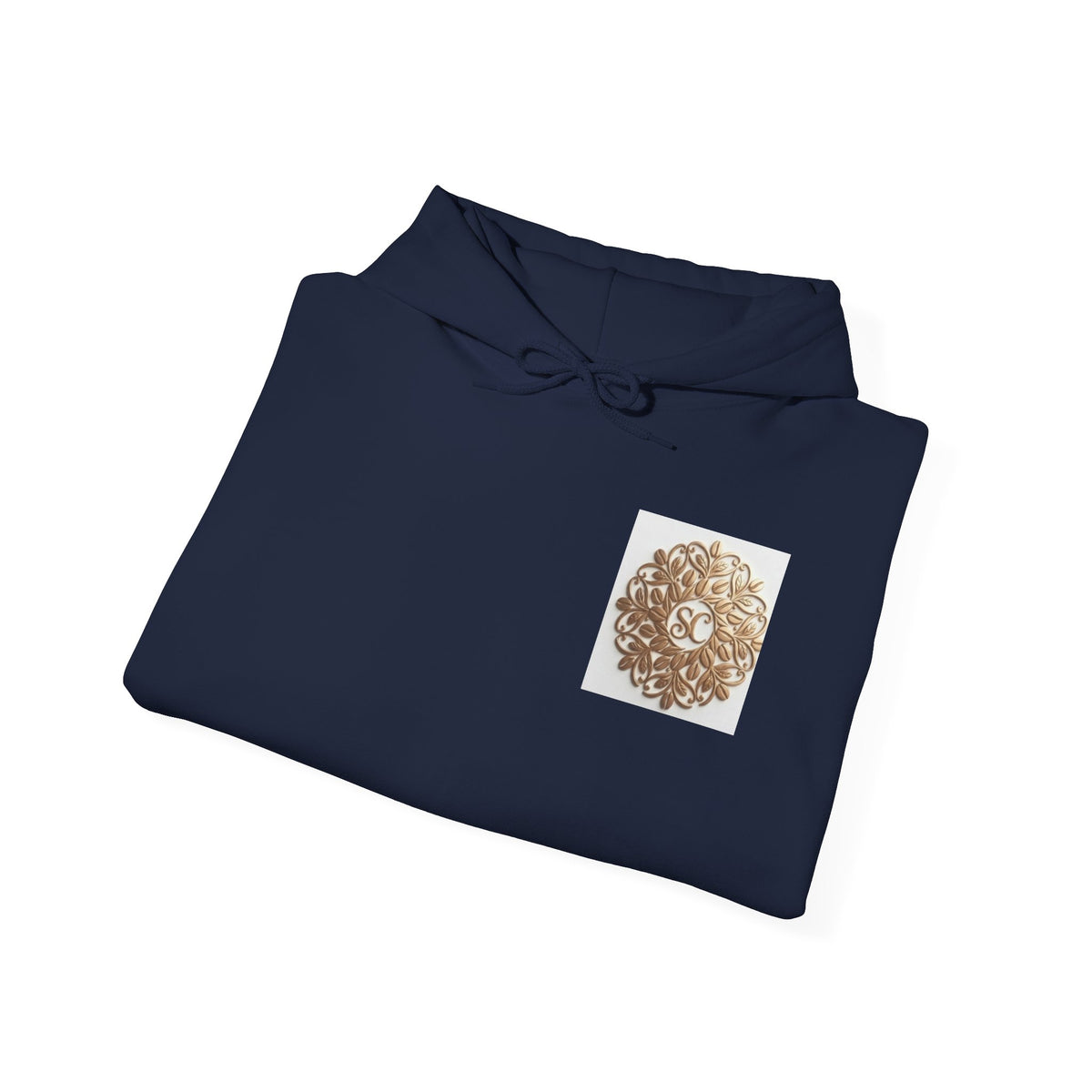 Gold Mandala Hoodie — Spiritual Lotus Floral Graphic Sweatshirt