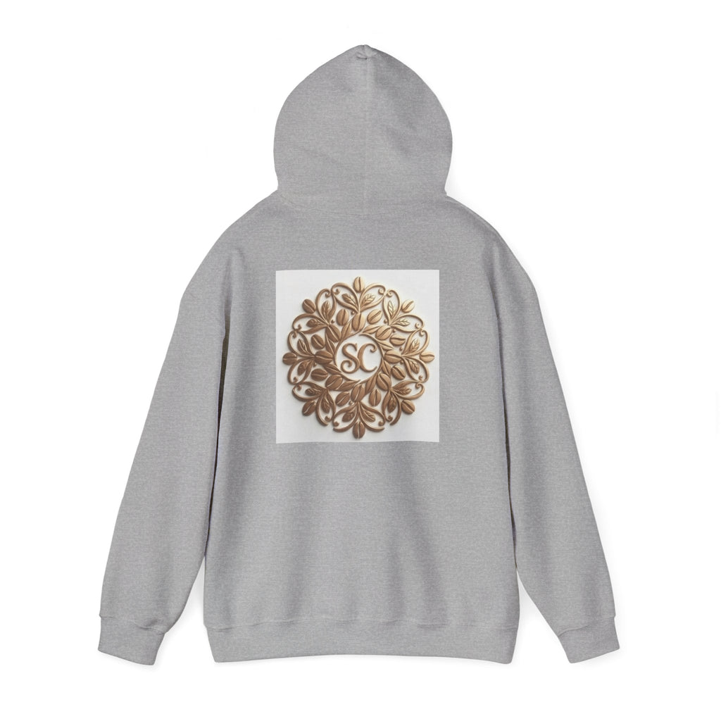 Gold Mandala Hoodie — Spiritual Lotus Floral Graphic Sweatshirt