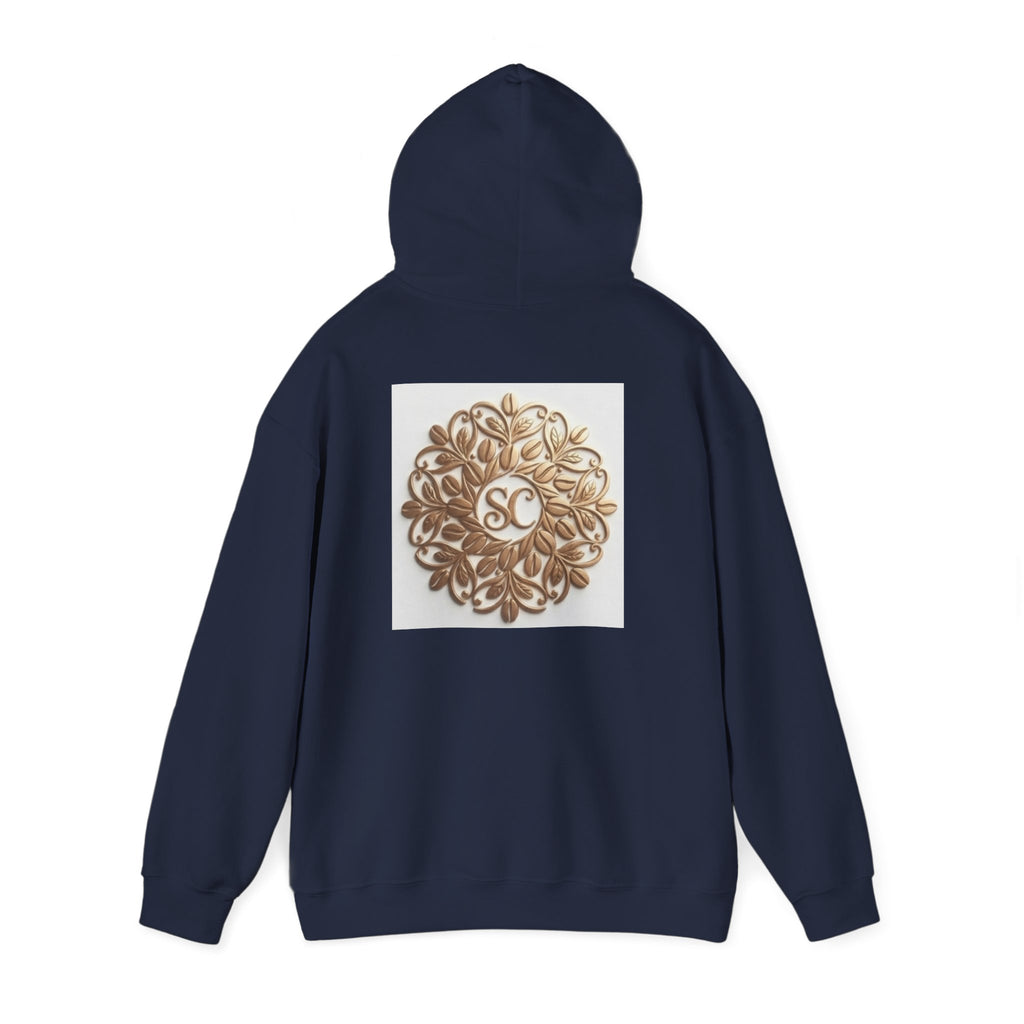 Gold Mandala Hoodie — Spiritual Lotus Floral Graphic Sweatshirt