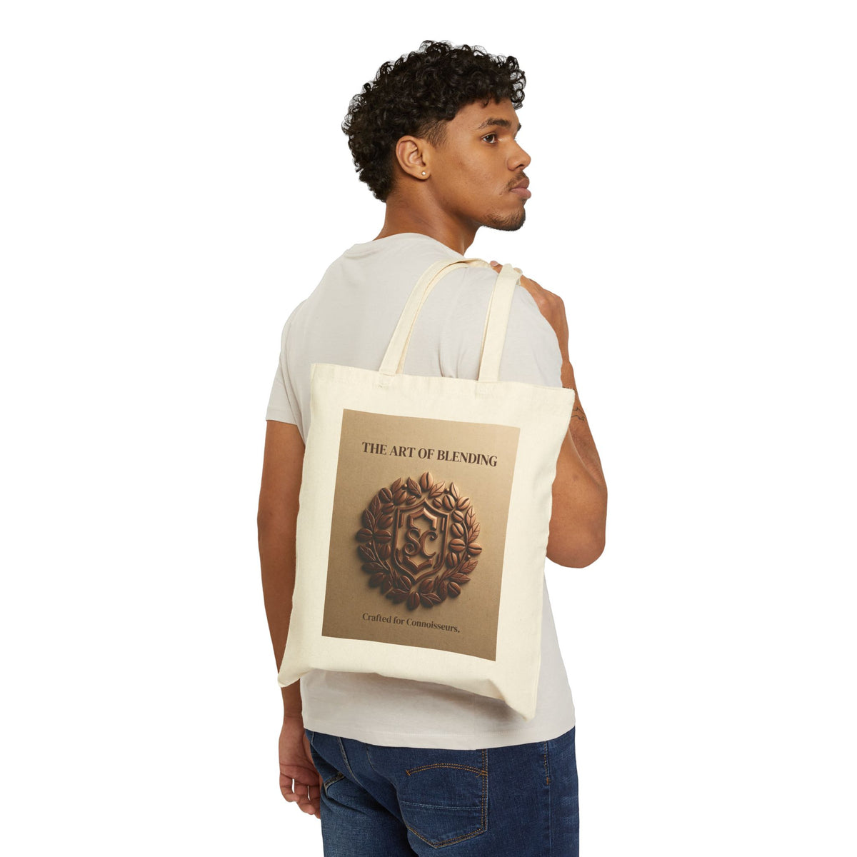 Tote Bag — "The Art of Blending" Coffee-Inspired Canvas Tote