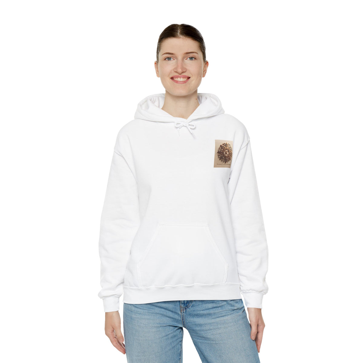 Art of Blending Hoodie — 'Harmony in Every Leaf and Bean' Coffee Logo Pullover