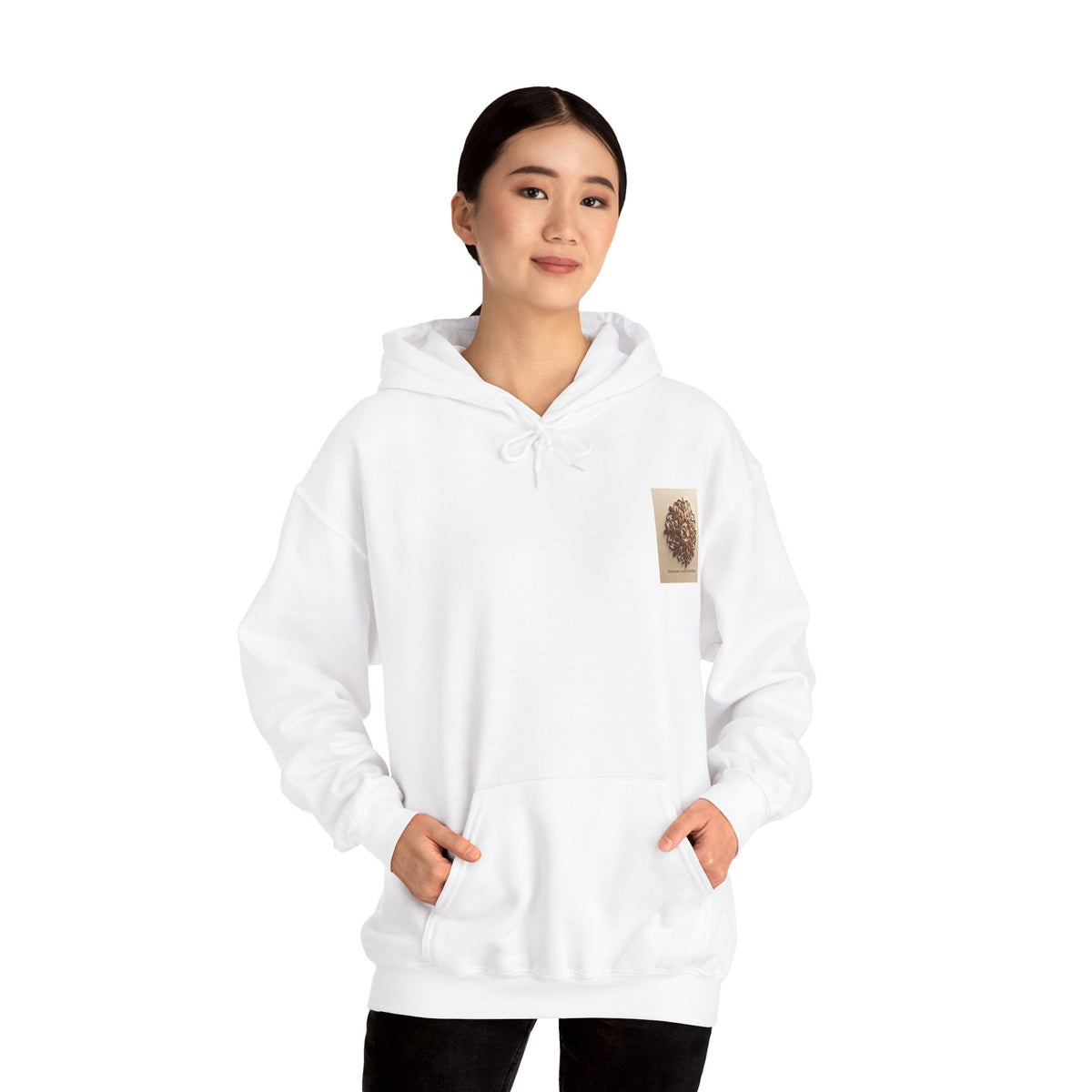 Art of Blending Hoodie — 'Harmony in Every Leaf and Bean' Coffee Logo Pullover