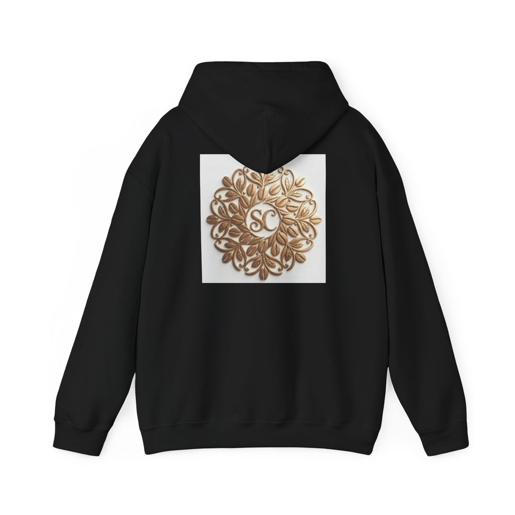 Gold Mandala Hoodie — Spiritual Lotus Floral Graphic Sweatshirt