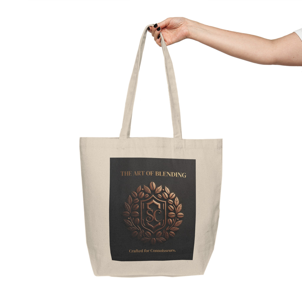 Canvas Tote — 'The Art of Blending' Coffee Connoisseur Emblem