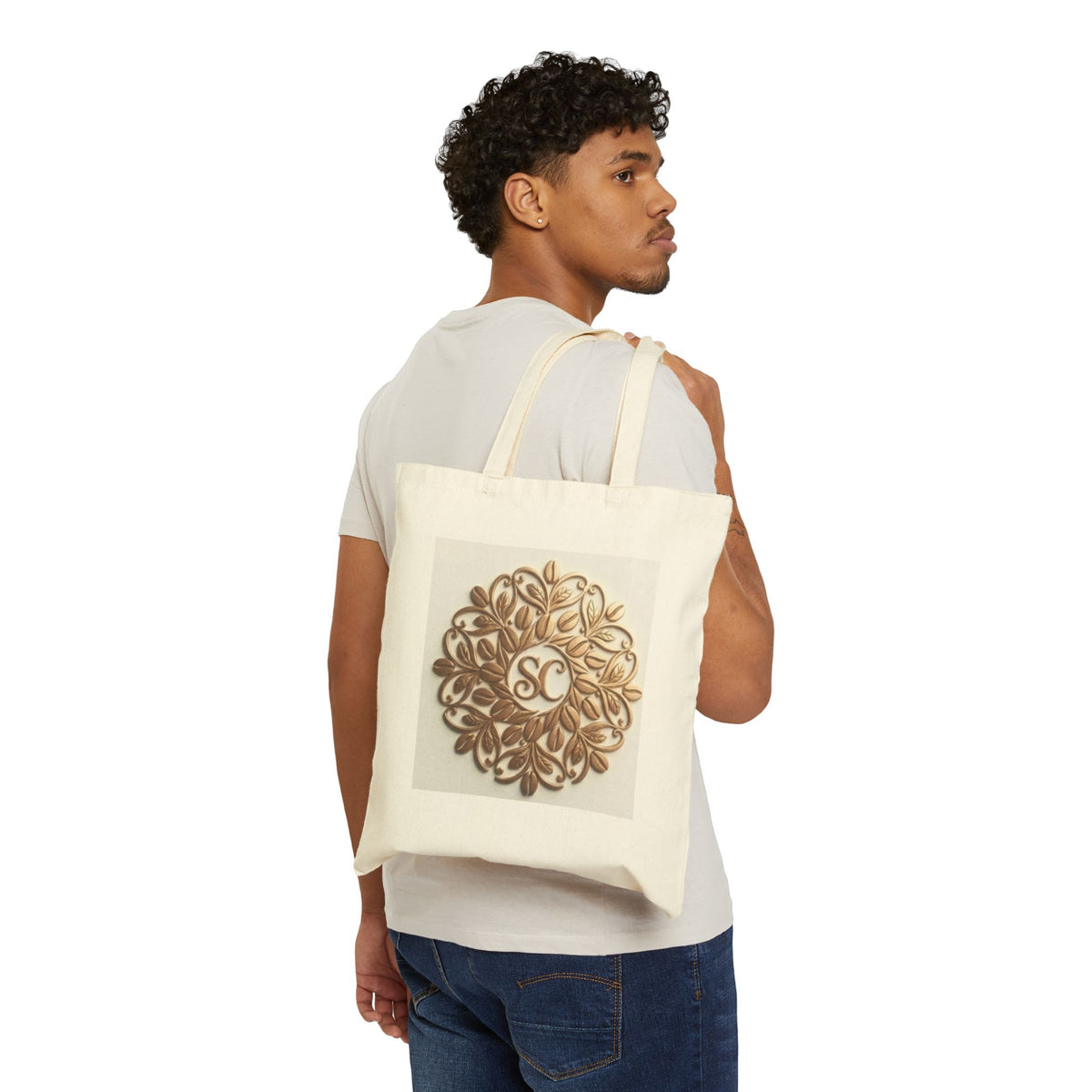 Mandala Sun Canvas Tote Bag