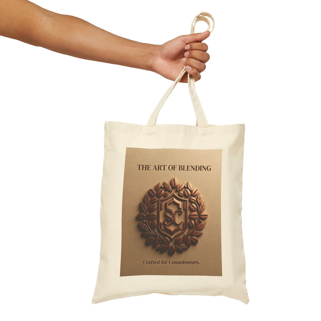 Tote Bag — "The Art of Blending" Coffee-Inspired Canvas Tote