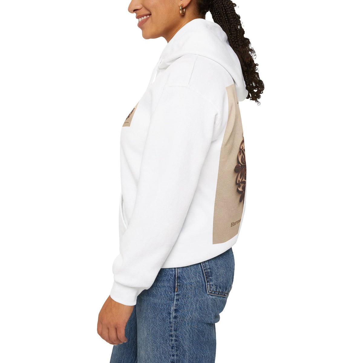 Art of Blending Hoodie — 'Harmony in Every Leaf and Bean' Coffee Logo Pullover