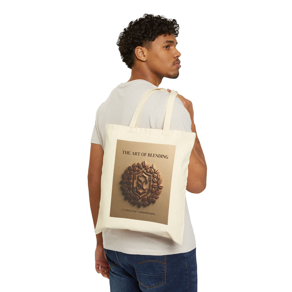Tote Bag — "The Art of Blending" Coffee-Inspired Canvas Tote
