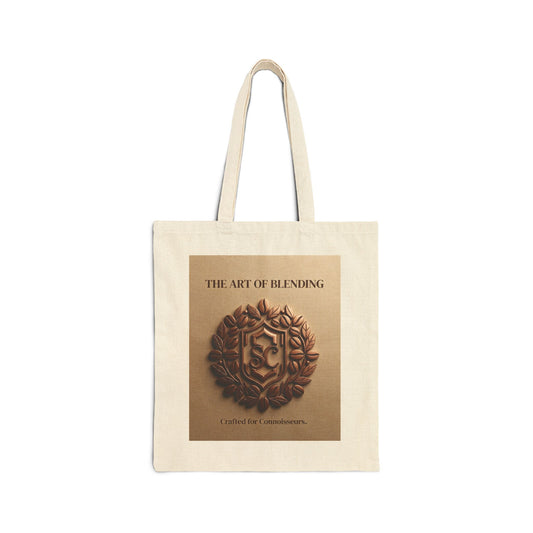 Tote Bag — "The Art of Blending" Coffee-Inspired Canvas Tote