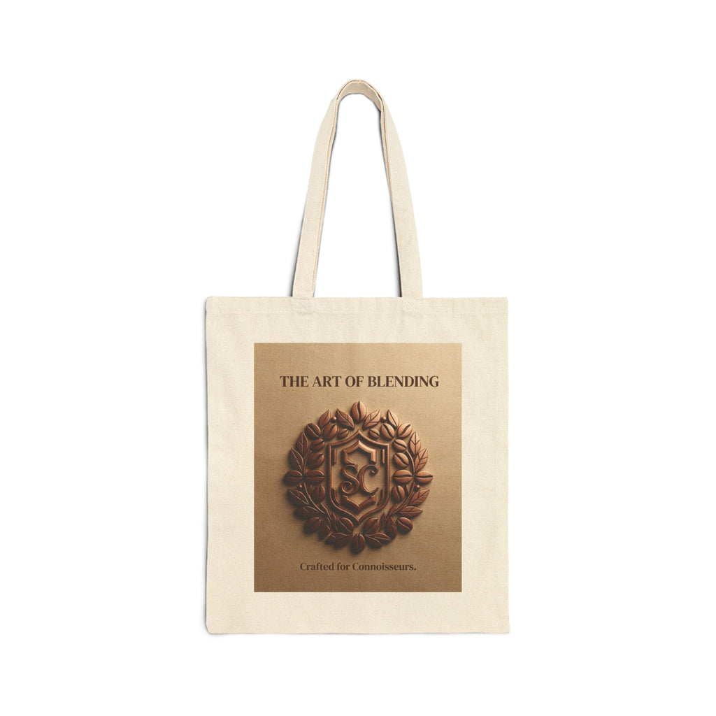 Tote Bag — "The Art of Blending" Coffee-Inspired Canvas Tote