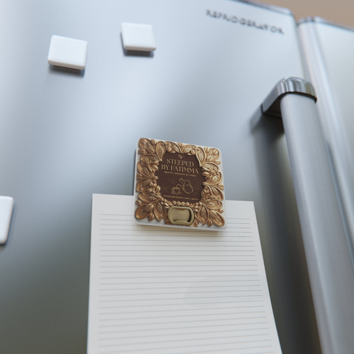 Porcelain Magnet — 'The Art of Blending' Coffee Connoisseur Square Magnet