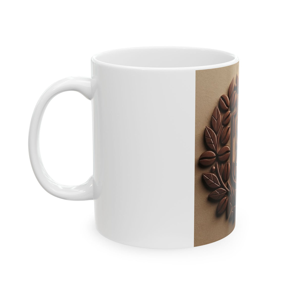 Coffee Crest Ceramic Mug — Monogram 'SC' Vintage Espresso Roast Design (11oz, 15oz)