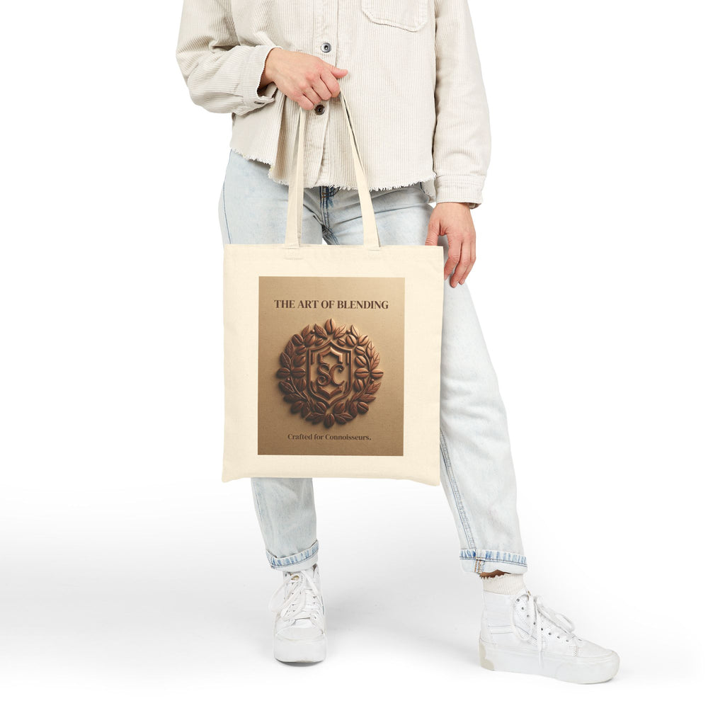 Tote Bag — "The Art of Blending" Coffee-Inspired Canvas Tote
