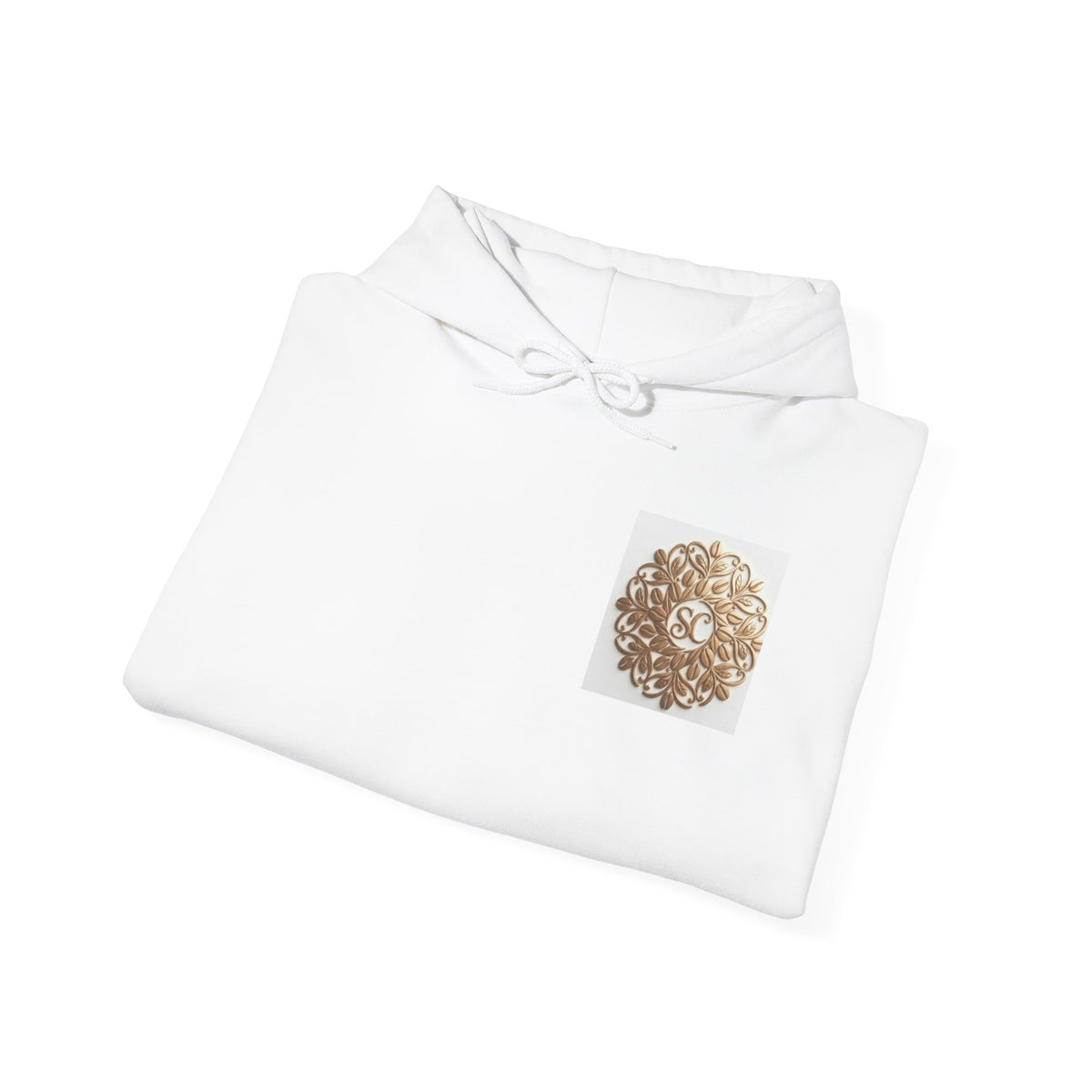 Gold Mandala Hoodie — Spiritual Lotus Floral Graphic Sweatshirt
