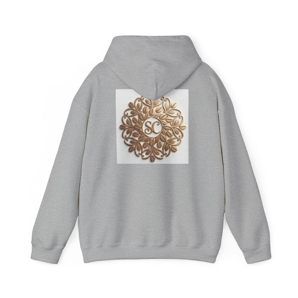 Gold Mandala Hoodie — Spiritual Lotus Floral Graphic Sweatshirt