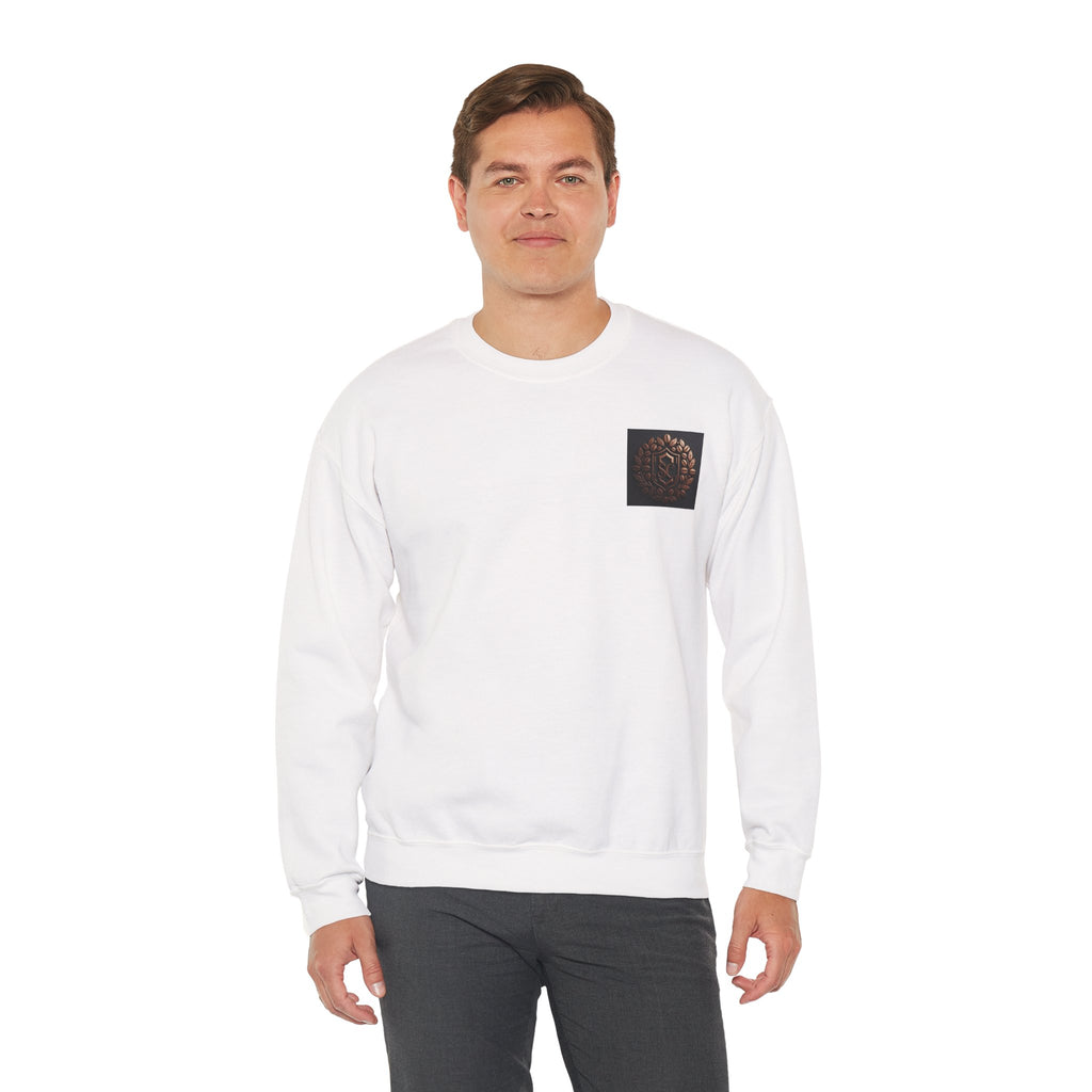 Crewneck Sweatshirt — 'The Art of Blending' Bronze Emblem Back Print