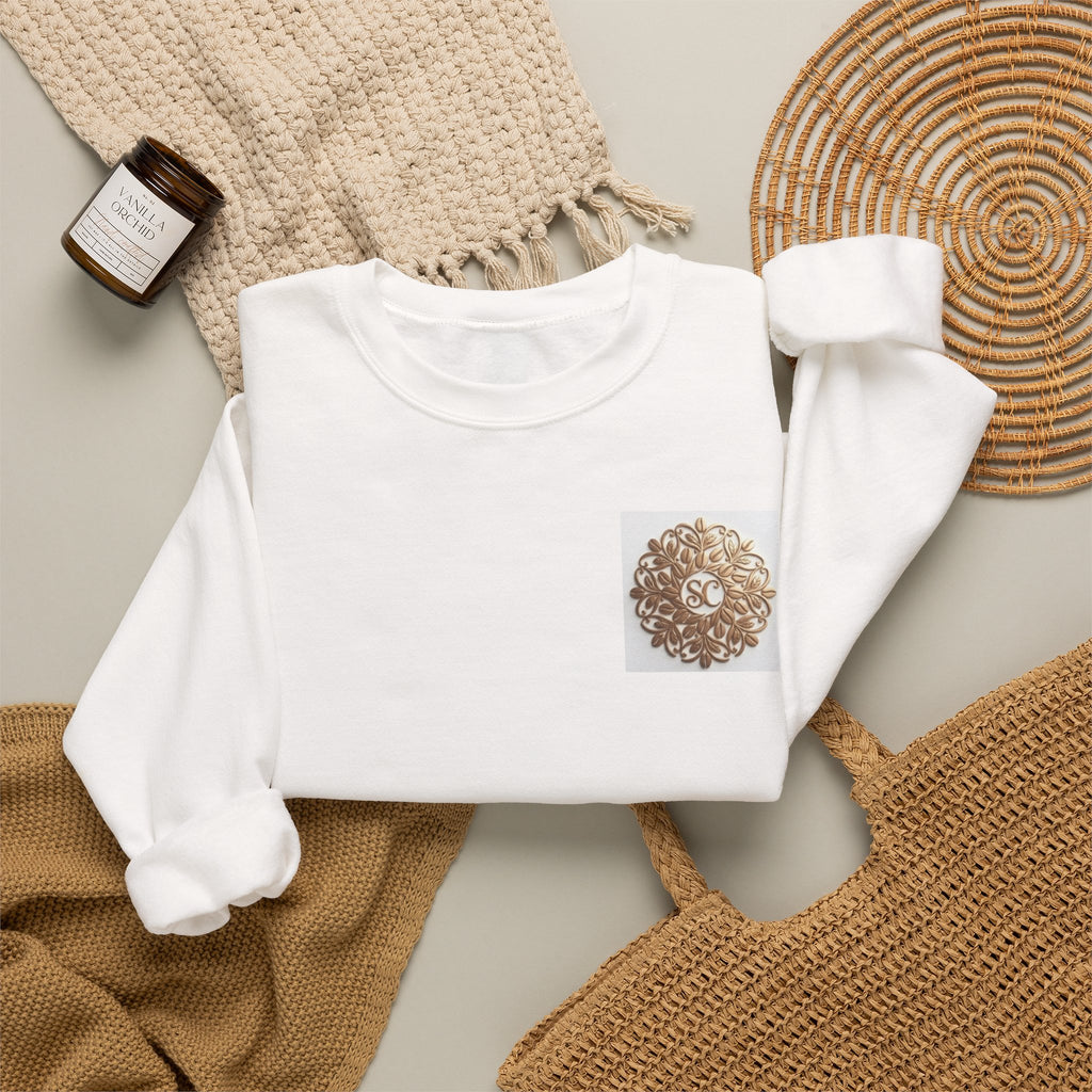 Gold Mandala Crewneck Sweatshirt