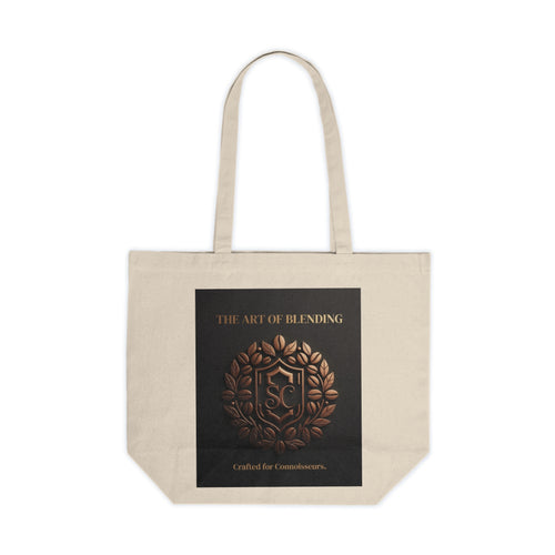 Canvas Tote — 'The Art of Blending' Coffee Connoisseur Emblem