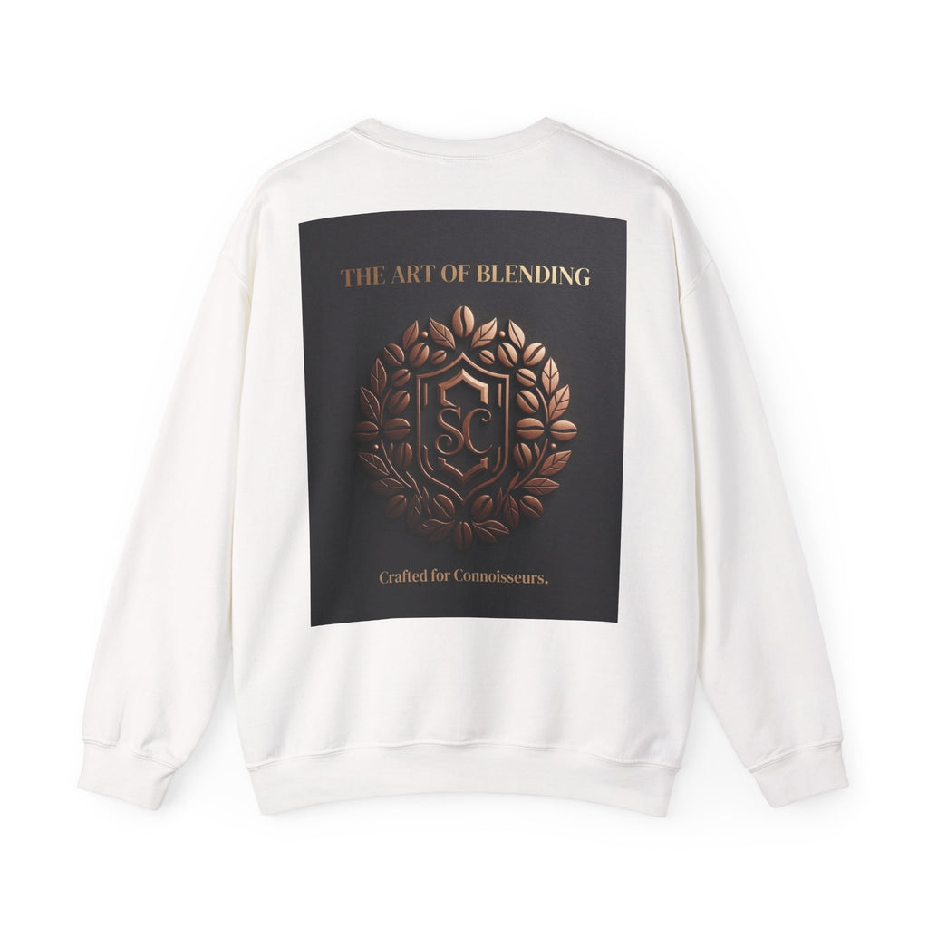 Crewneck Sweatshirt — 'The Art of Blending' Bronze Emblem Back Print