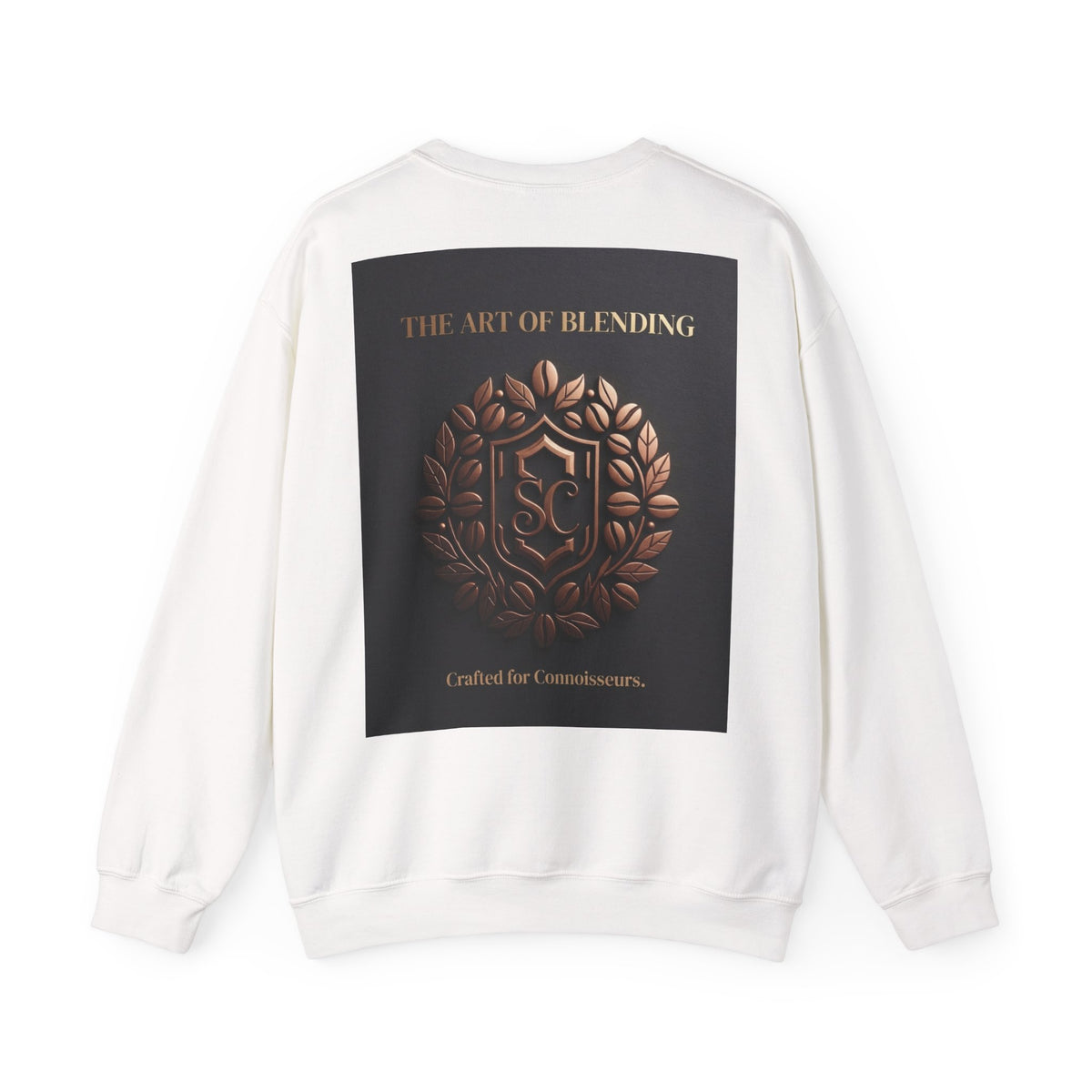 Crewneck Sweatshirt — 'The Art of Blending' Bronze Emblem Back Print